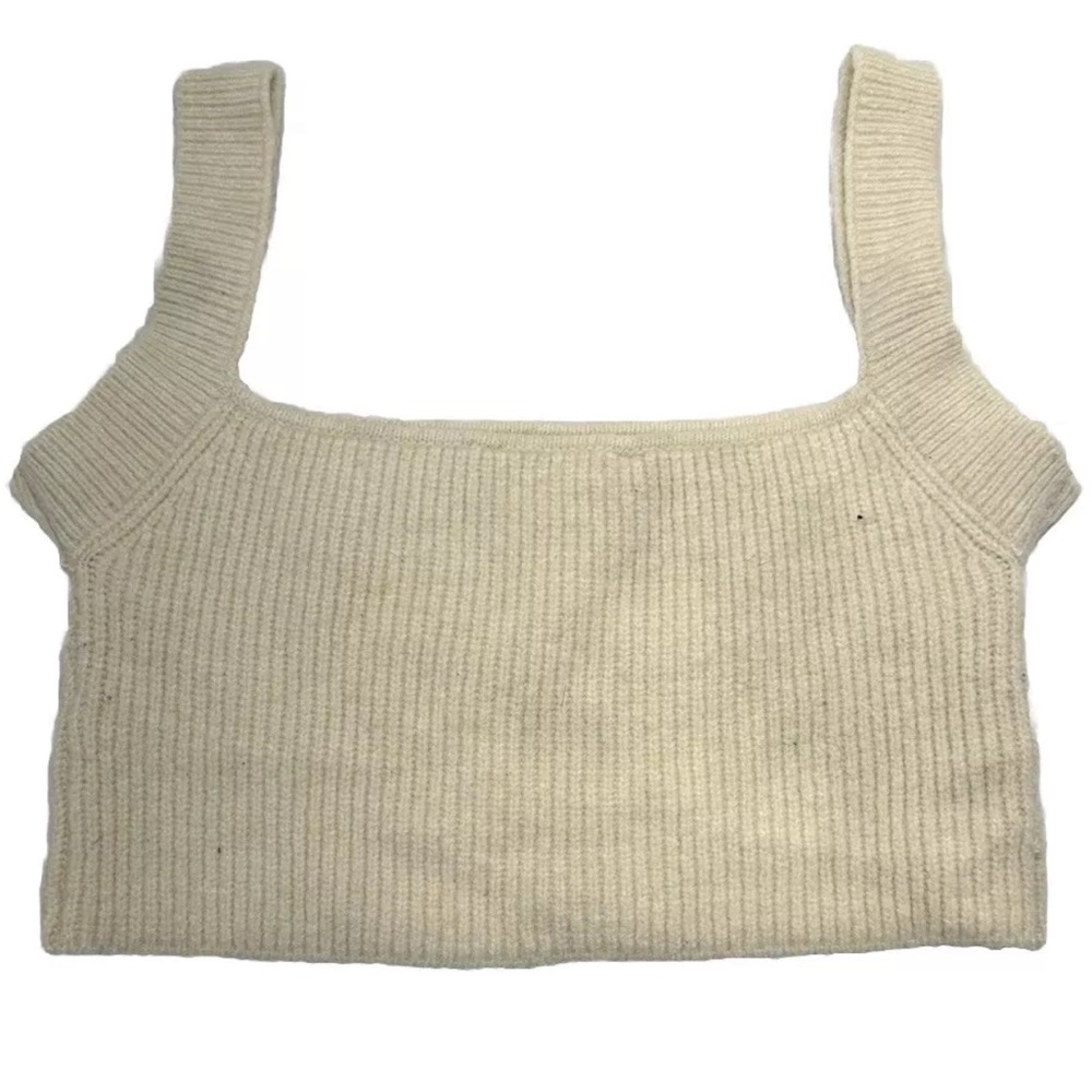 Zara | Women's | Beige | Corset Style | Cropped Tank Top | Size M | Pre-owned